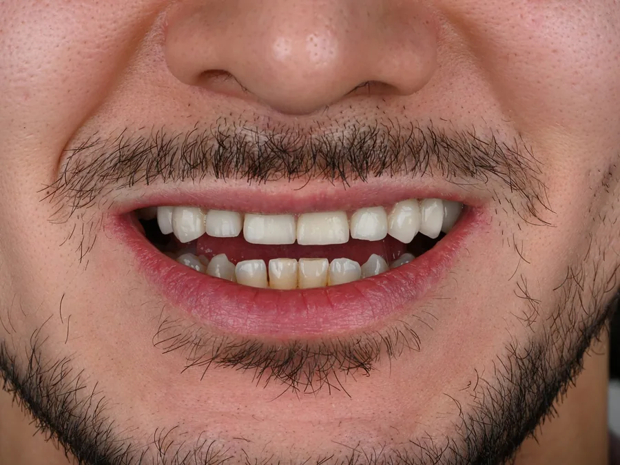 Patient smile before treatment at Tam Dental